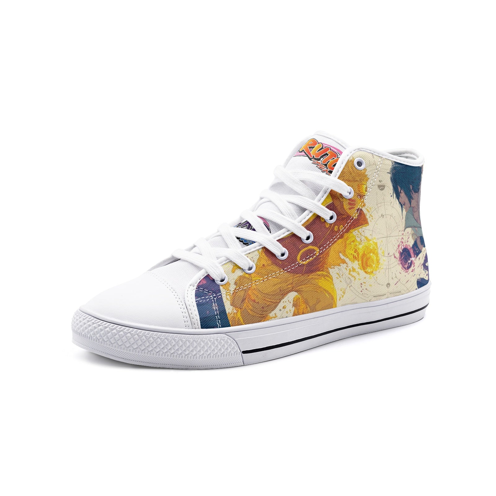 Uzu.NarutoXSasuke (Unisex High Top Canvas Shoes)