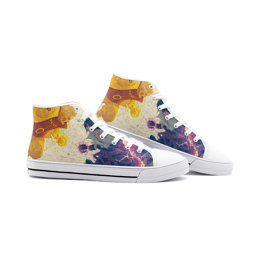 Uzu.NarutoXSasuke (Unisex High Top Canvas Shoes)