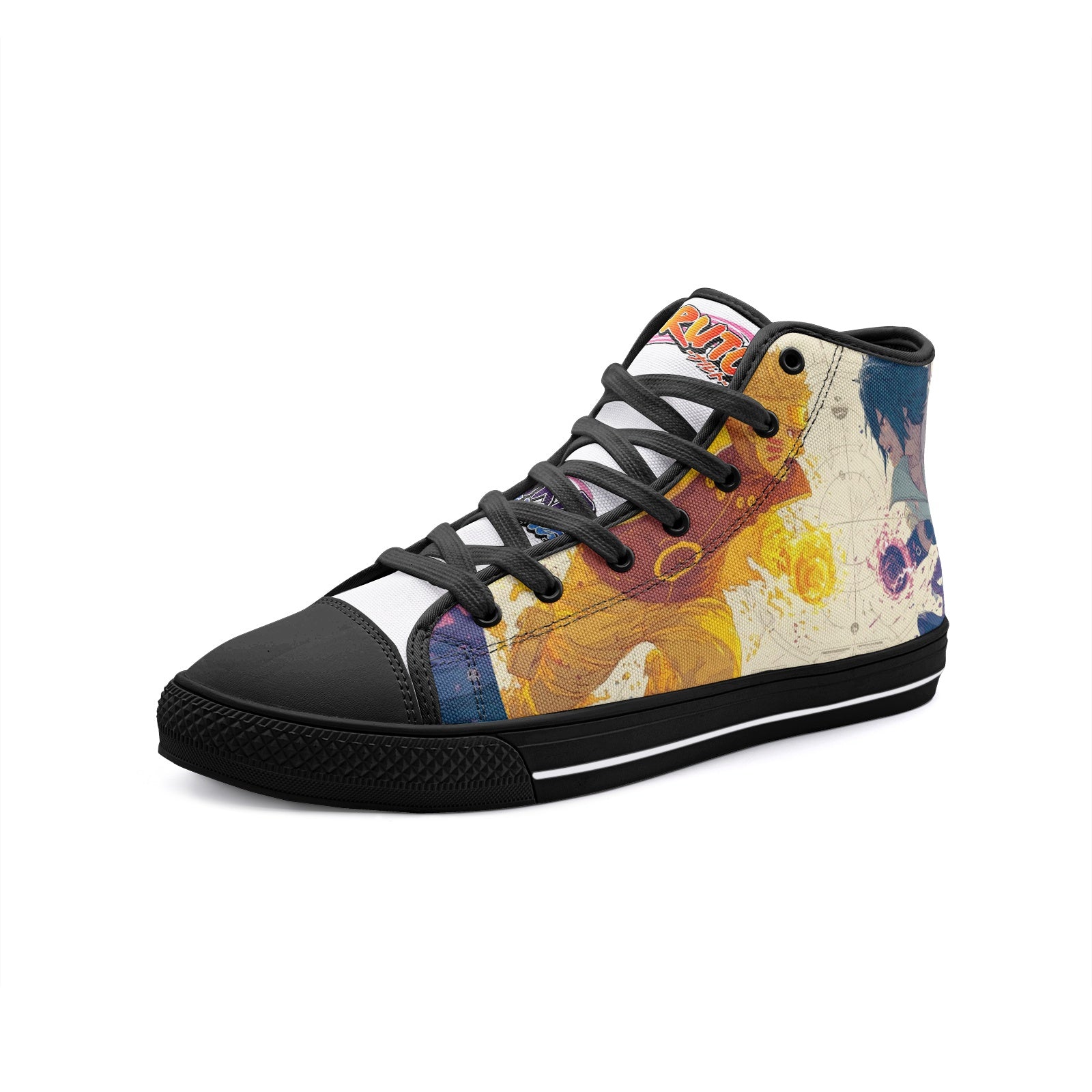 Uzu.NarutoXSasuke (Unisex High Top Canvas Shoes)