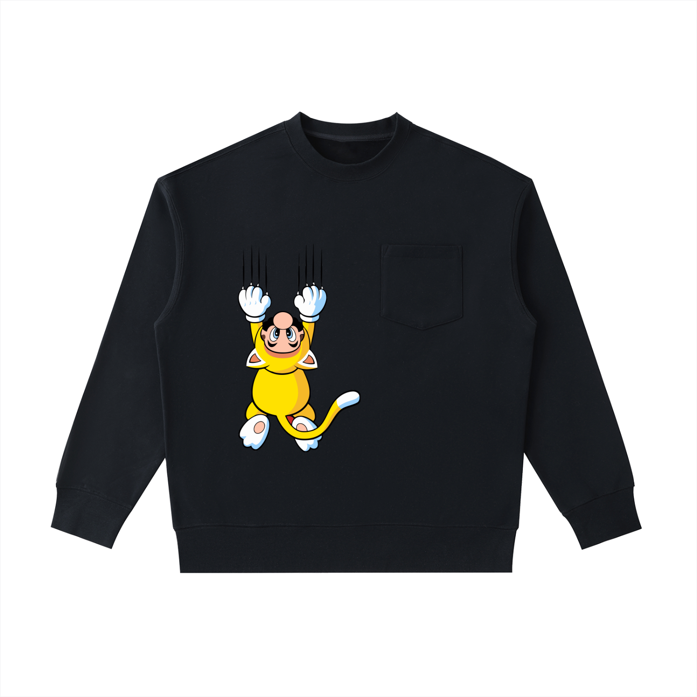 Heavyweight Patch Pocket Crewneck Sweatshirt