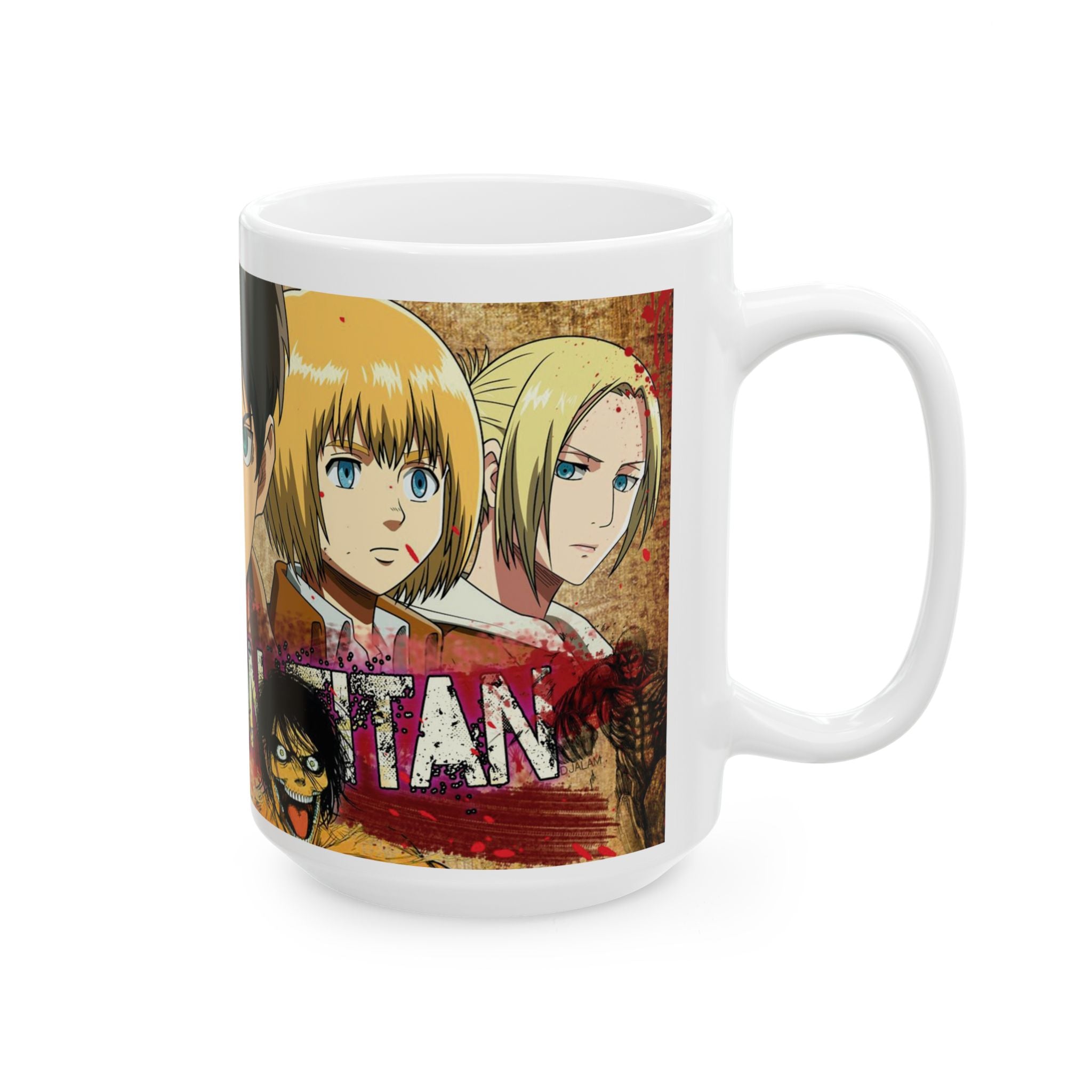 Anime-Inspired Ceramic Mug, Coffee Lover Gift, Cartoon Collector's Cup, Unique Drinkware for Holidays, Video Game Gift