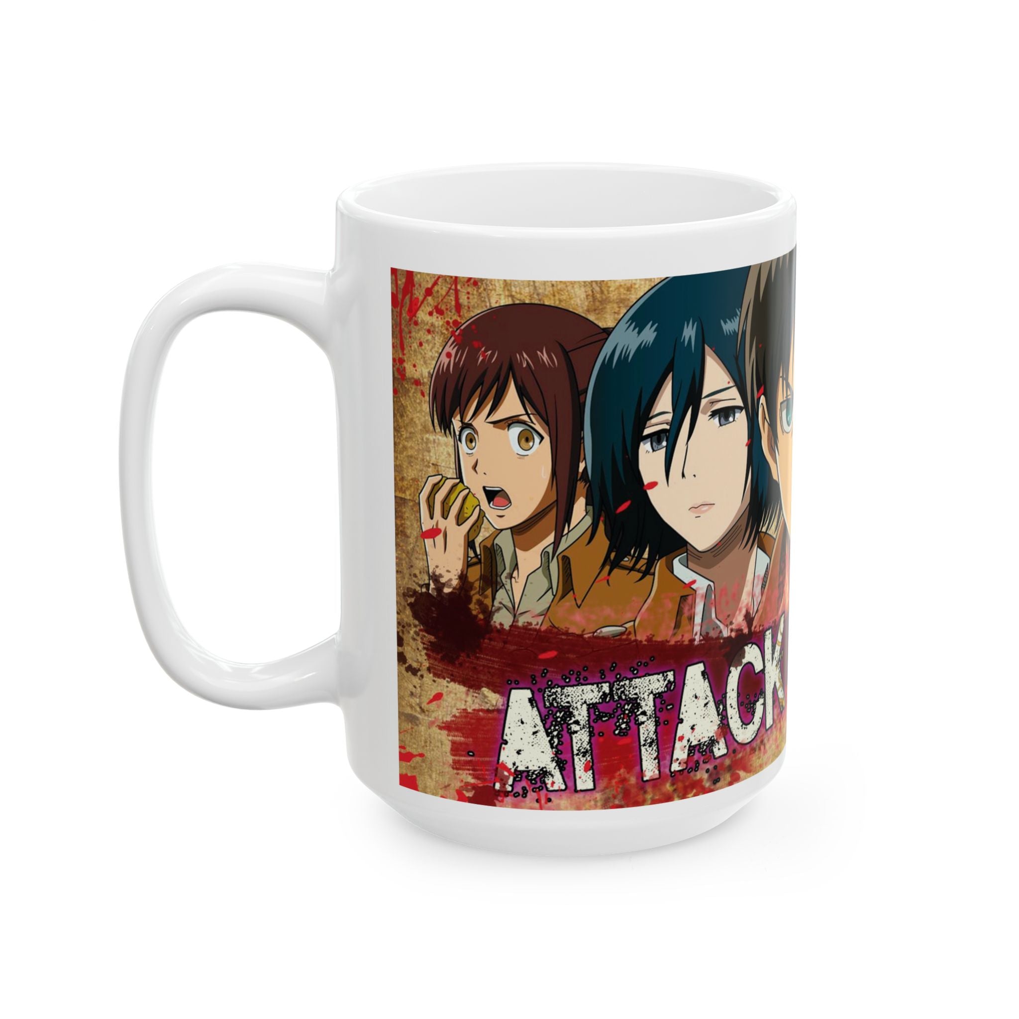 Anime-Inspired Ceramic Mug, Coffee Lover Gift, Cartoon Collector's Cup, Unique Drinkware for Holidays, Video Game Gift