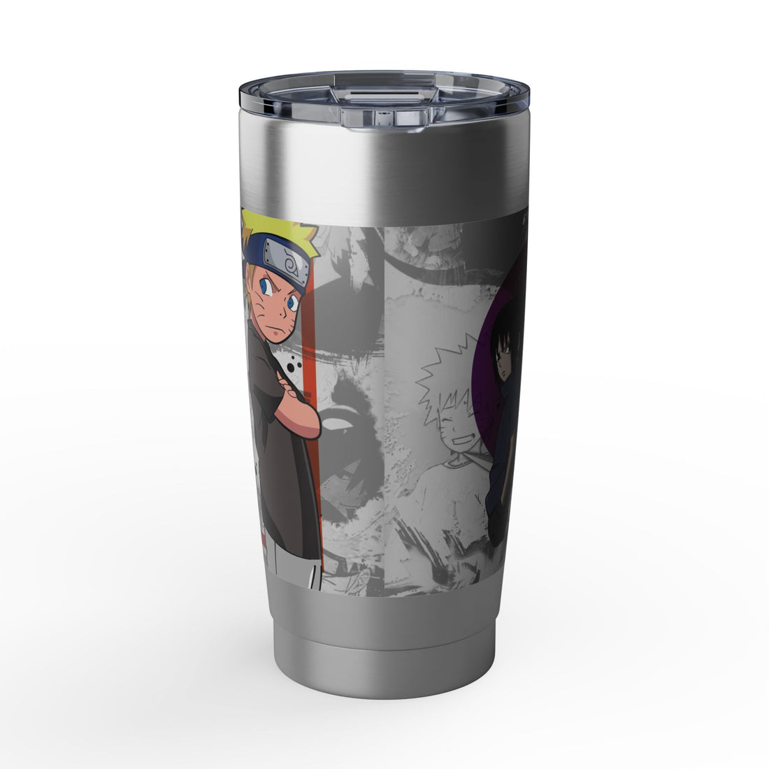 Naruto and Sasuke collage Tumbler | Anime character stainless steel 20oz