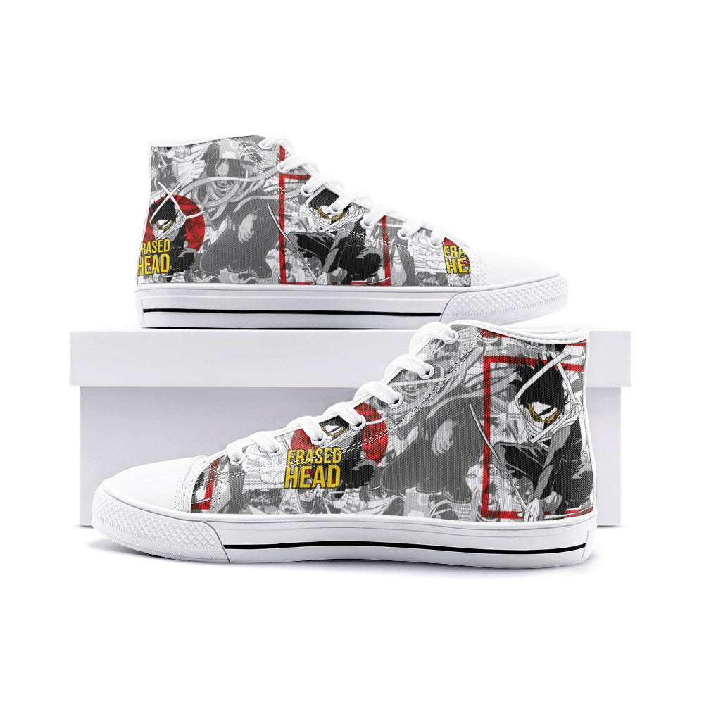 My Hero Academia-Erased head (Unisex High Top Canvas Shoes)