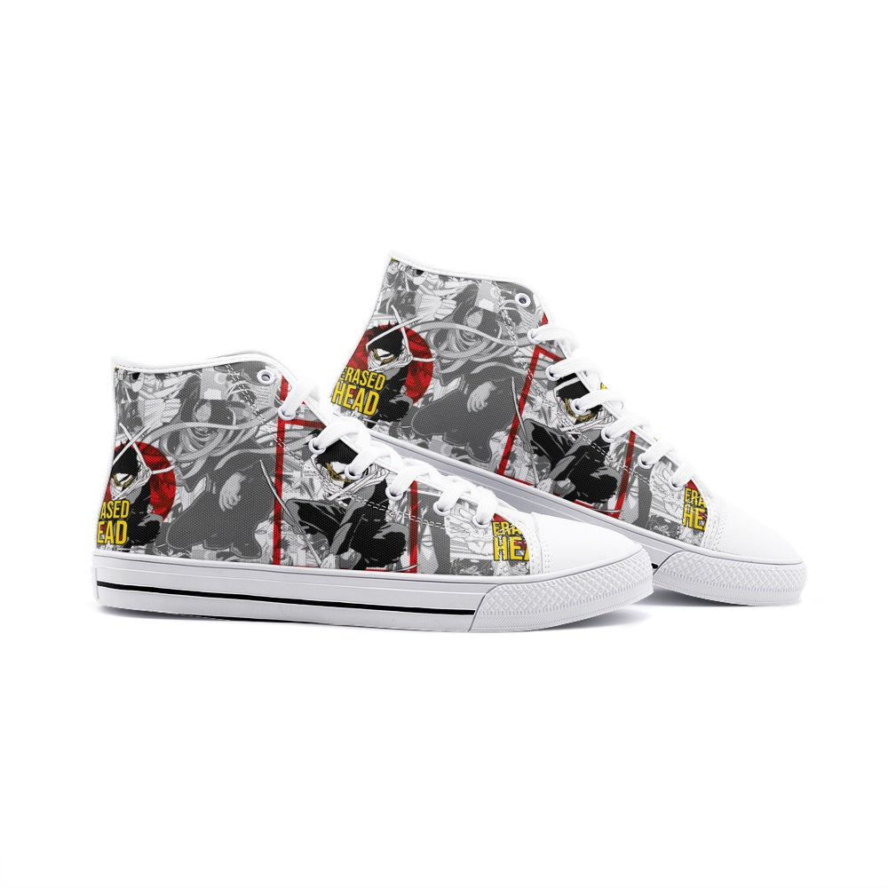 My Hero Academia-Erased head (Unisex High Top Canvas Shoes)