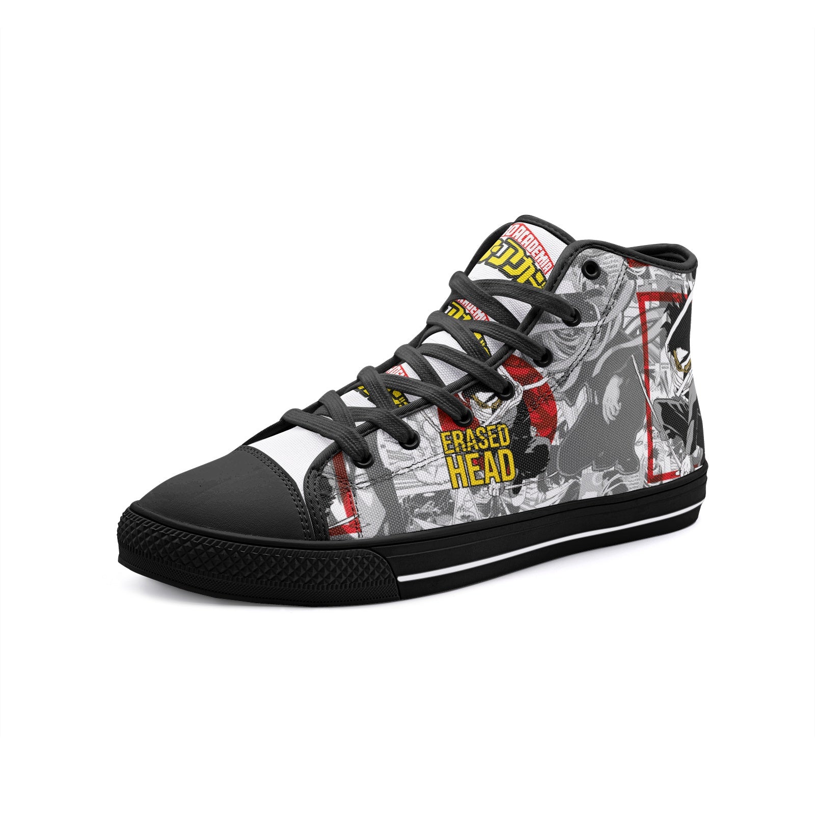 My Hero Academia-Erased head (Unisex High Top Canvas Shoes)