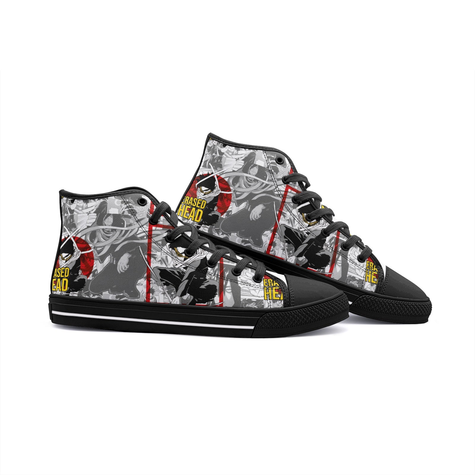 My Hero Academia-Erased head (Unisex High Top Canvas Shoes)