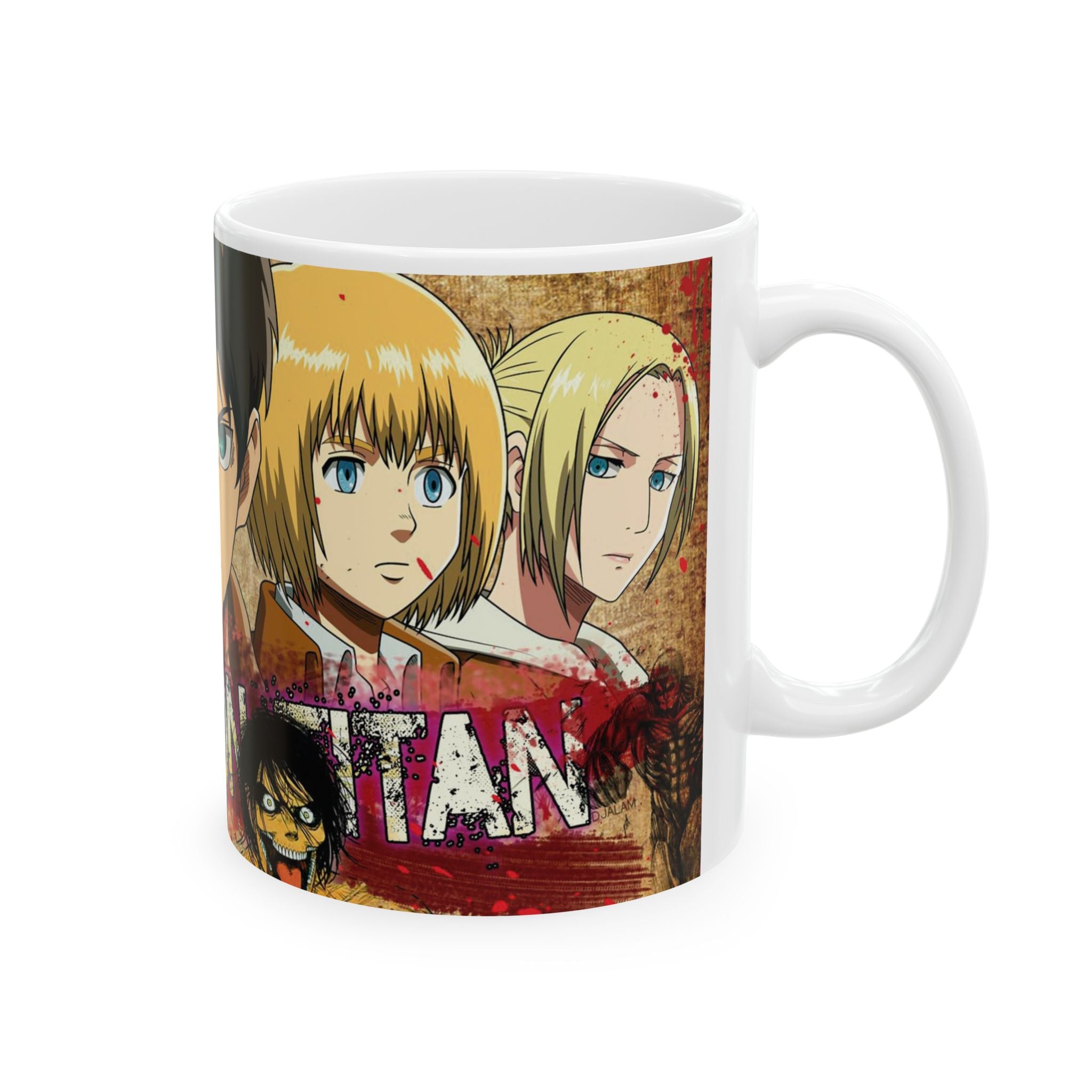 Anime-Inspired Ceramic Mug, Coffee Lover Gift, Cartoon Collector's Cup, Unique Drinkware for Holidays, Video Game Gift