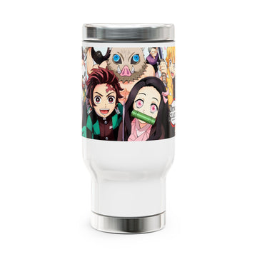 Anime Demon Slayer Characters Travel Mug | Stainless Steel 14oz