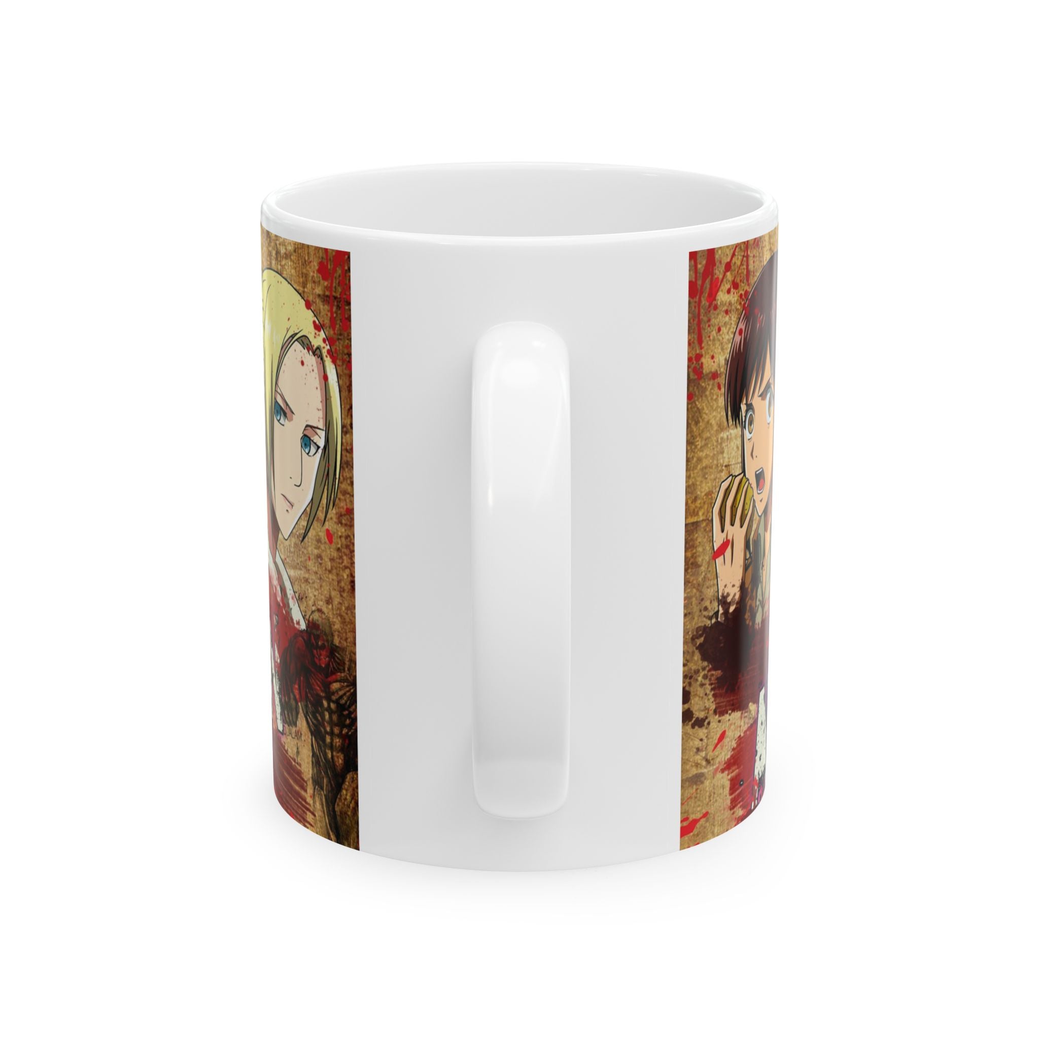 Anime-Inspired Ceramic Mug, Coffee Lover Gift, Cartoon Collector's Cup, Unique Drinkware for Holidays, Video Game Gift