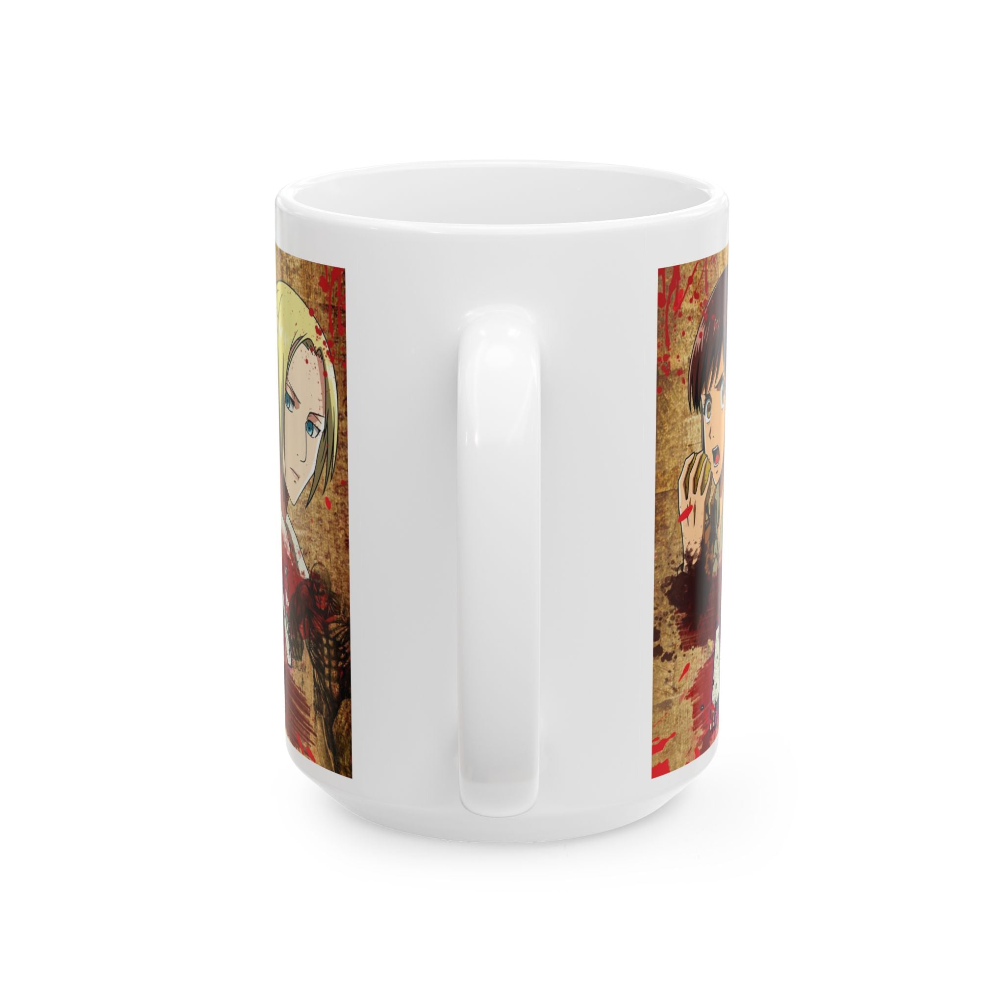 Anime-Inspired Ceramic Mug, Coffee Lover Gift, Cartoon Collector's Cup, Unique Drinkware for Holidays, Video Game Gift