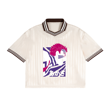 Contrast Stripes Polo Collar T-Shirt