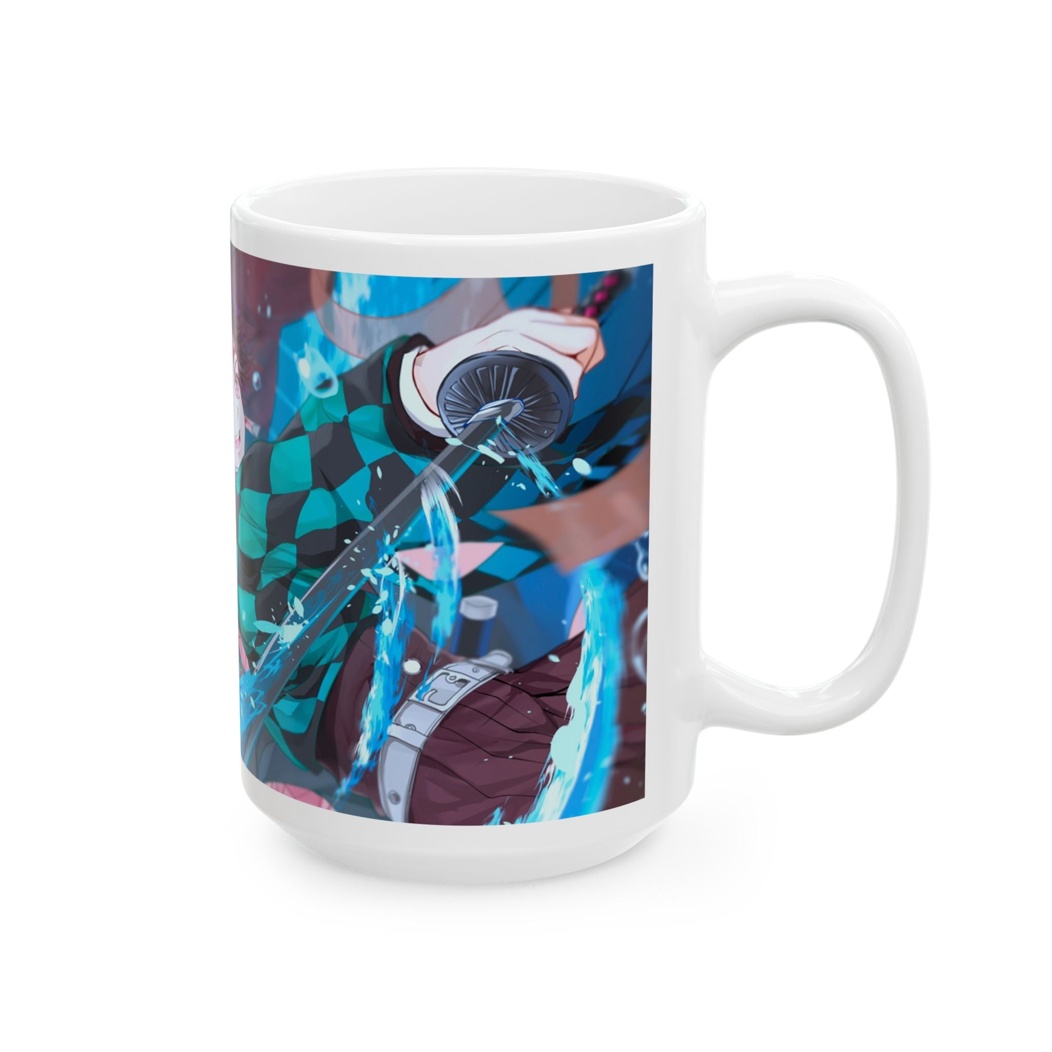 Anime-Inspired Ceramic Mug, Gift for Fans, Hot Beverage Cups, Collectible Drinkware, Cosplay Accessories, Demon Slayer Theme