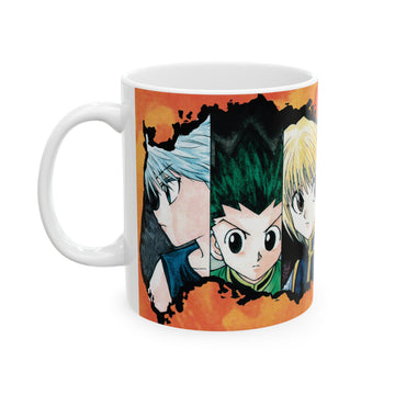 Anime Art Ceramic Mug - Perfect Gift for Fans, 11oz or 15oz, Unique Coffee Cup, Manga Lover's Present, Vibrant Design