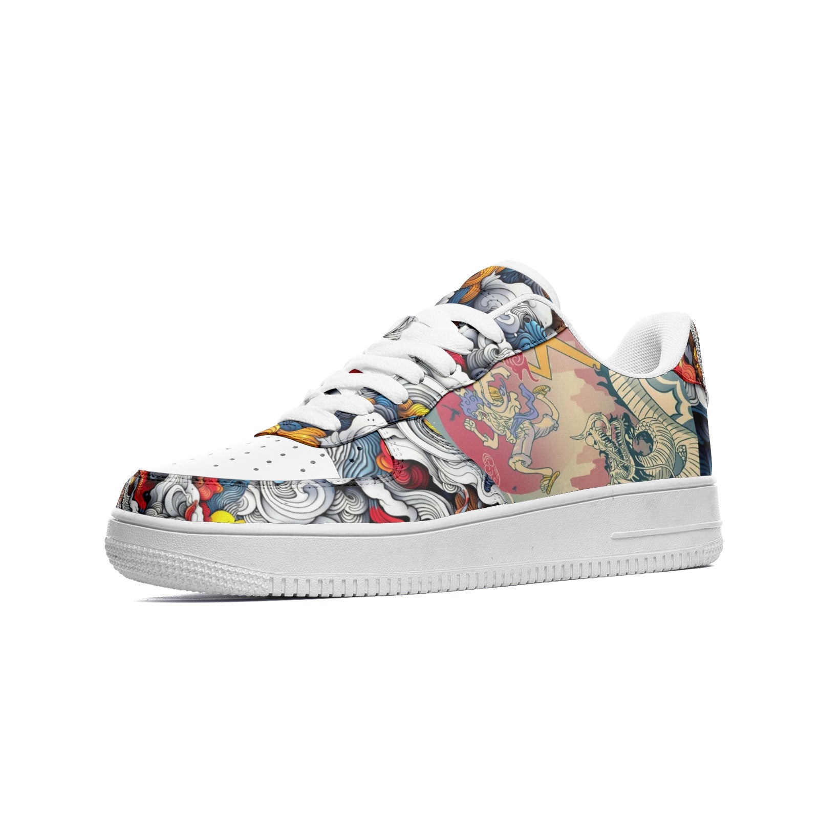 Luffy (Unisex Low Top Leather Sneakers)