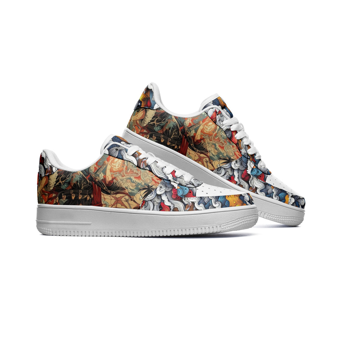 Luffy (Unisex Low Top Leather Sneakers)