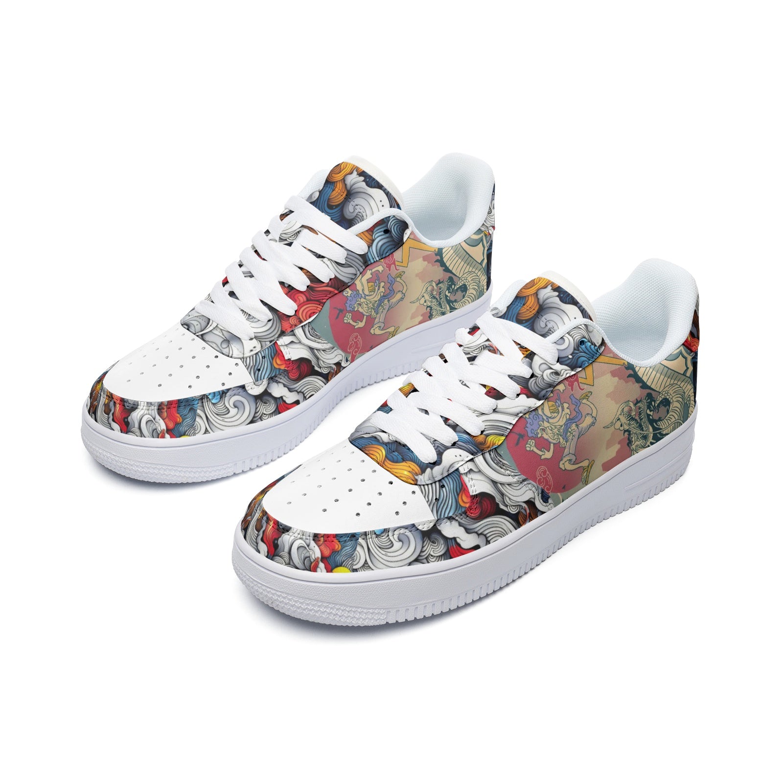 Luffy (Unisex Low Top Leather Sneakers)