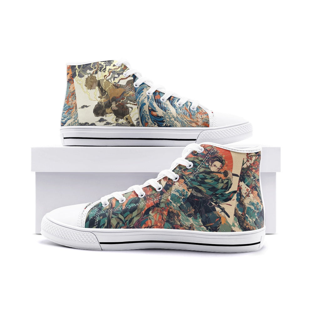 Demon Slayer (Unisex High Top Canvas Shoes)