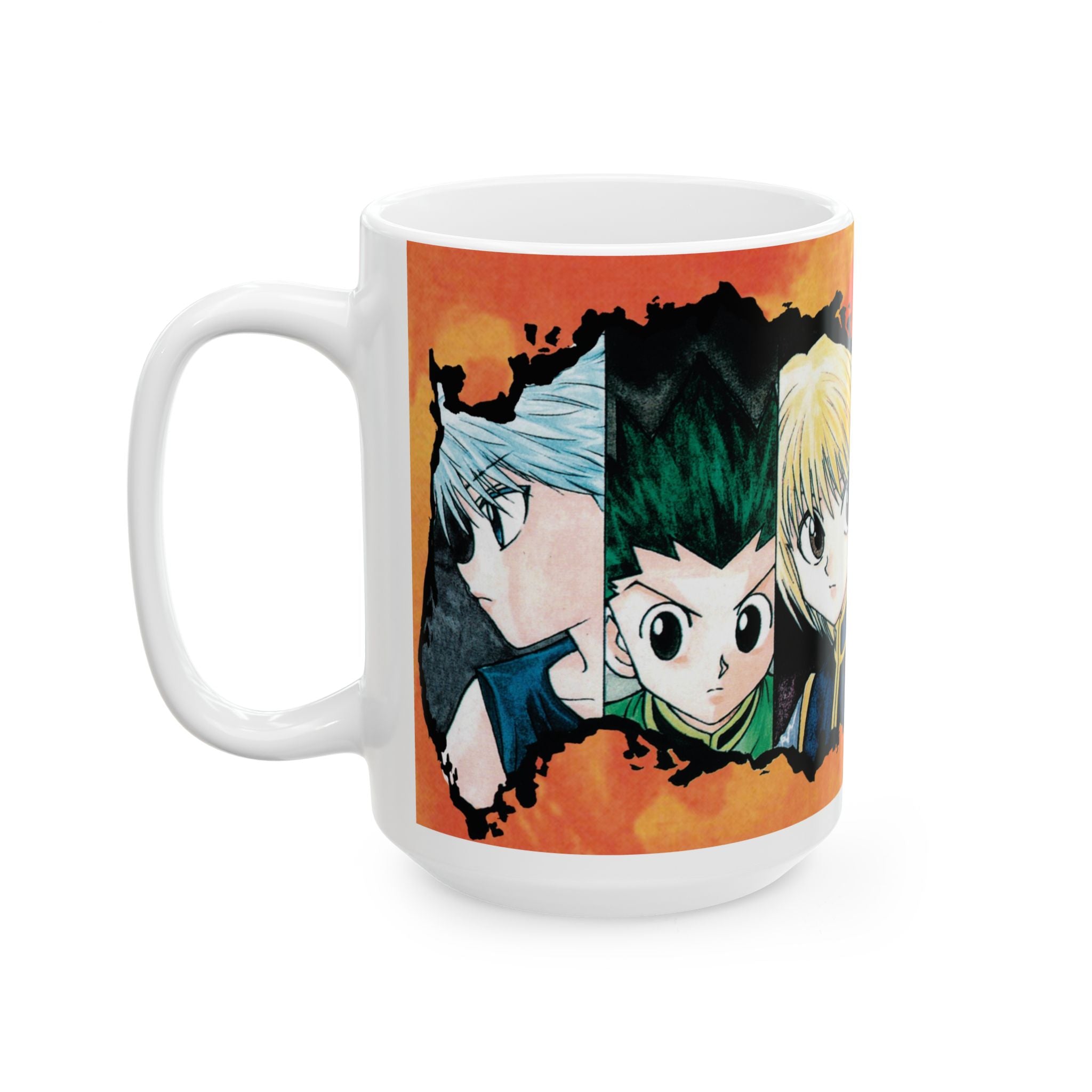 Anime Art Ceramic Mug - Perfect Gift for Fans, 11oz or 15oz, Unique Coffee Cup, Manga Lover's Present, Vibrant Design