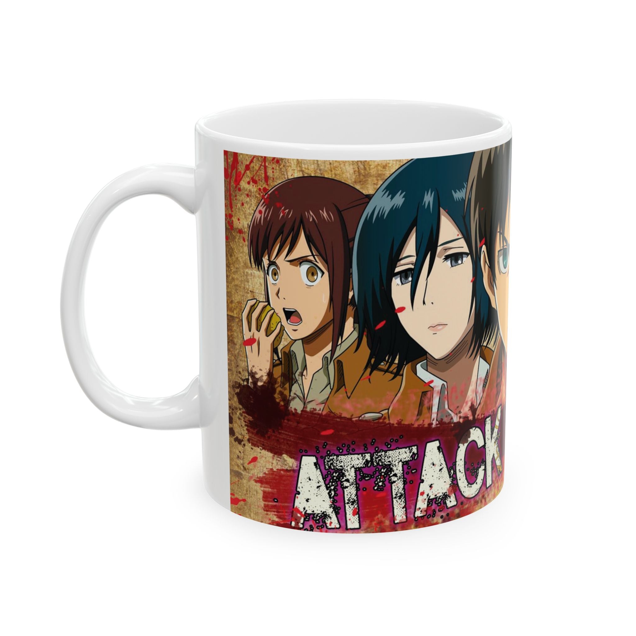 Anime-Inspired Ceramic Mug, Coffee Lover Gift, Cartoon Collector's Cup, Unique Drinkware for Holidays, Video Game Gift