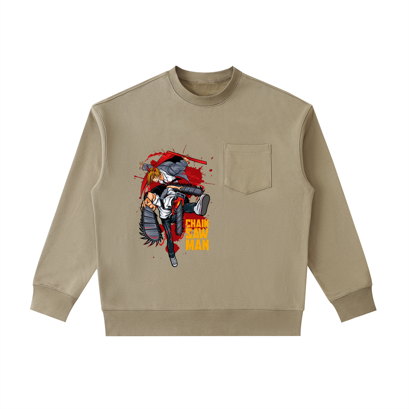 Heavyweight Patch Pocket Crewneck Sweatshirt