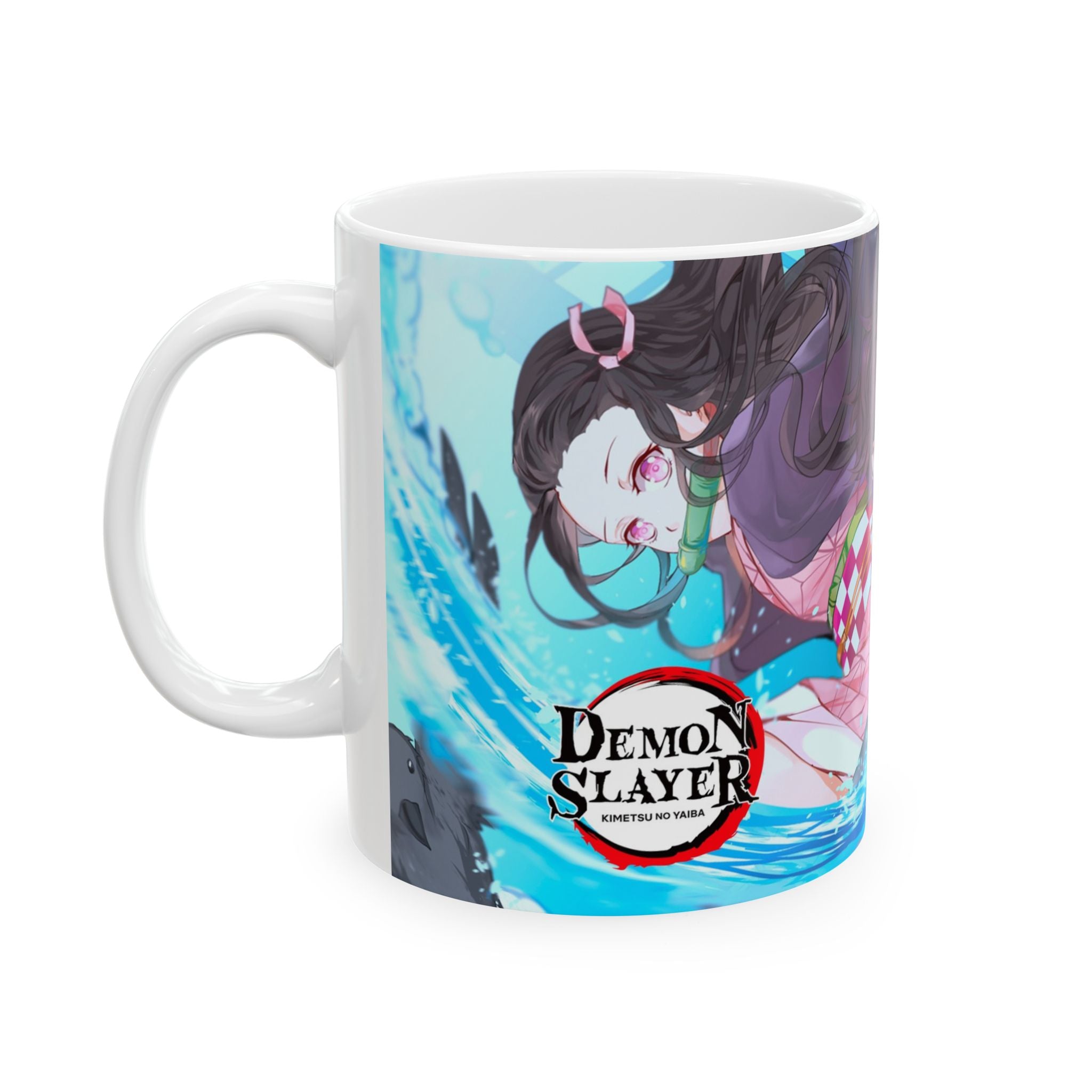 Anime-Inspired Ceramic Mug, Gift for Fans, Hot Beverage Cups, Collectible Drinkware, Cosplay Accessories, Demon Slayer Theme