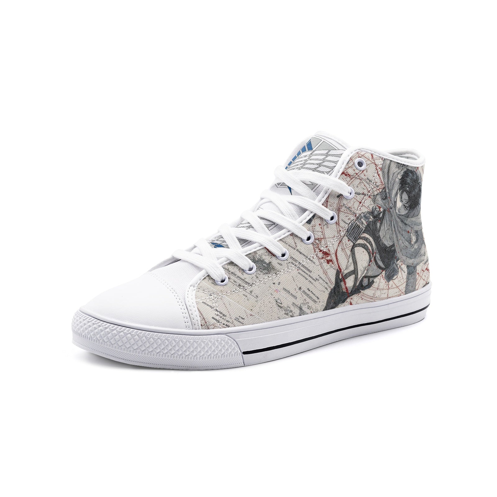 AOT-Levi (Unisex High Top Canvas Shoes)