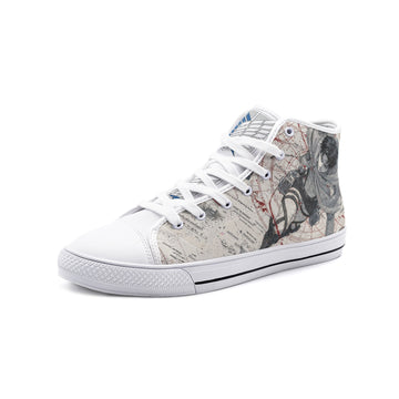 AOT-Levi (Unisex High Top Canvas Shoes)