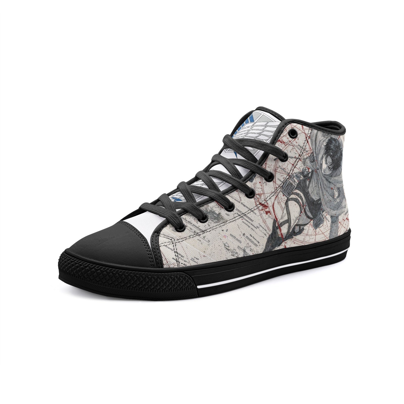 AOT-Levi (Unisex High Top Canvas Shoes)