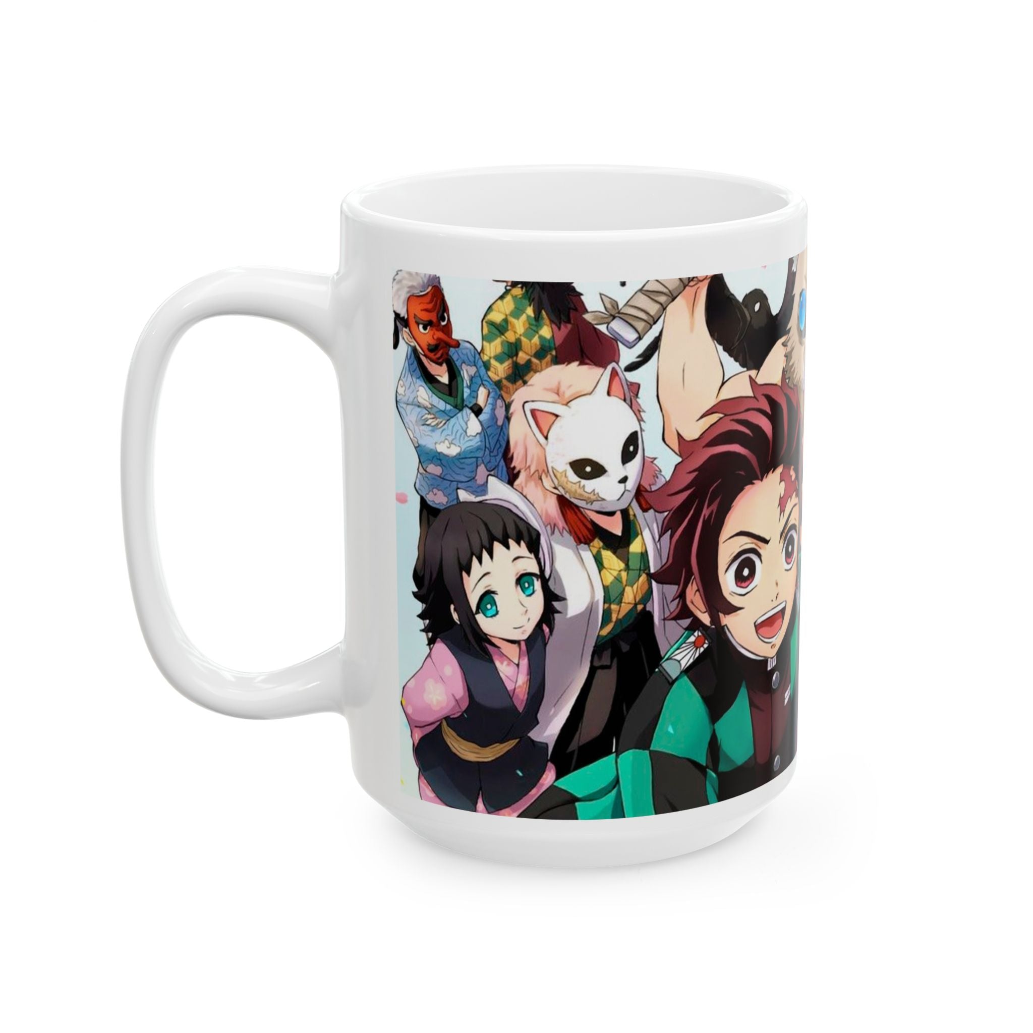 Anime-Inspired Ceramic Mug, Cute Coffee Cup, Gifts for Fans, Collectible Drinkware, Vibrant Art, Unique Gift Ideas
