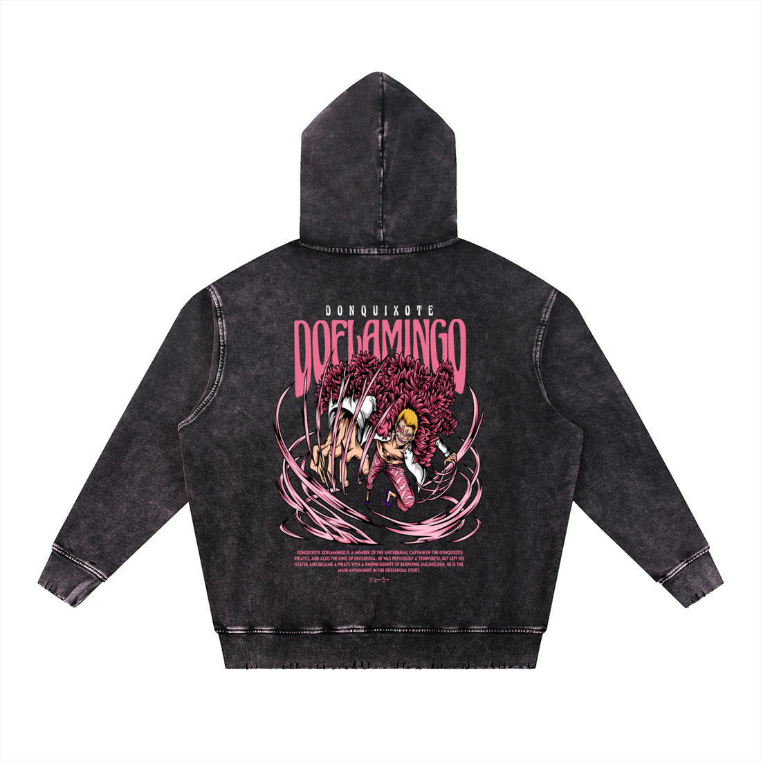 Snow Wash Hand-Frayed Heavyweight  Hoodie