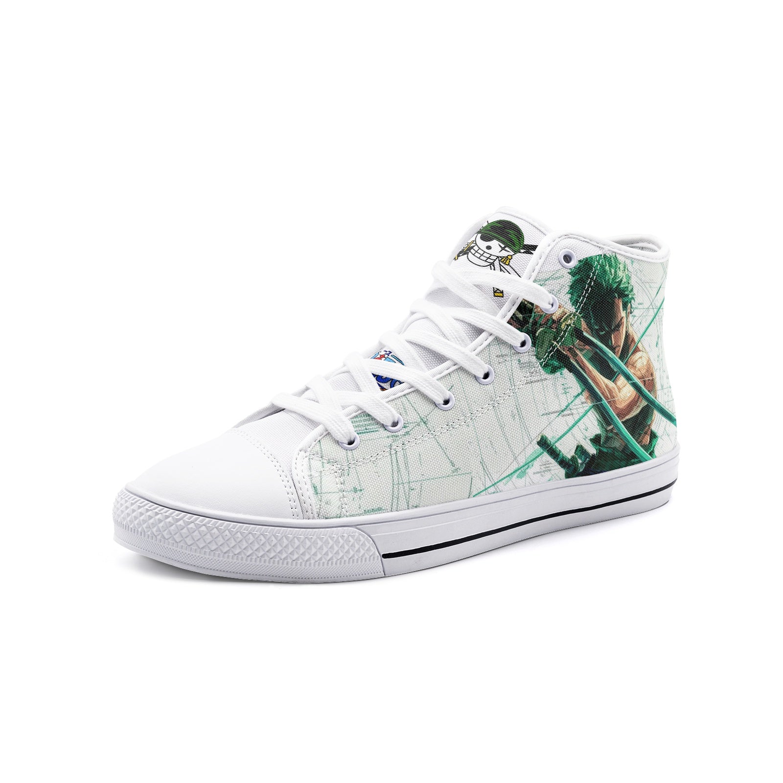 Roronoa Zorro (Unisex High Top Canvas Shoes)