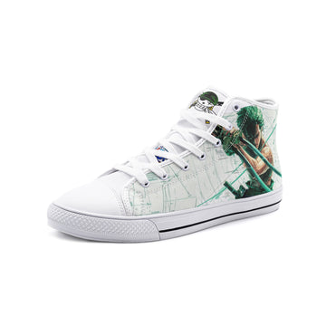 Roronoa Zorro (Unisex High Top Canvas Shoes)