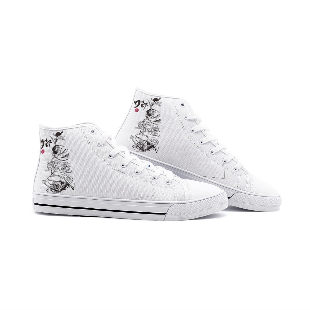 Roronoa Zorro (Unisex High Top Canvas Shoes)