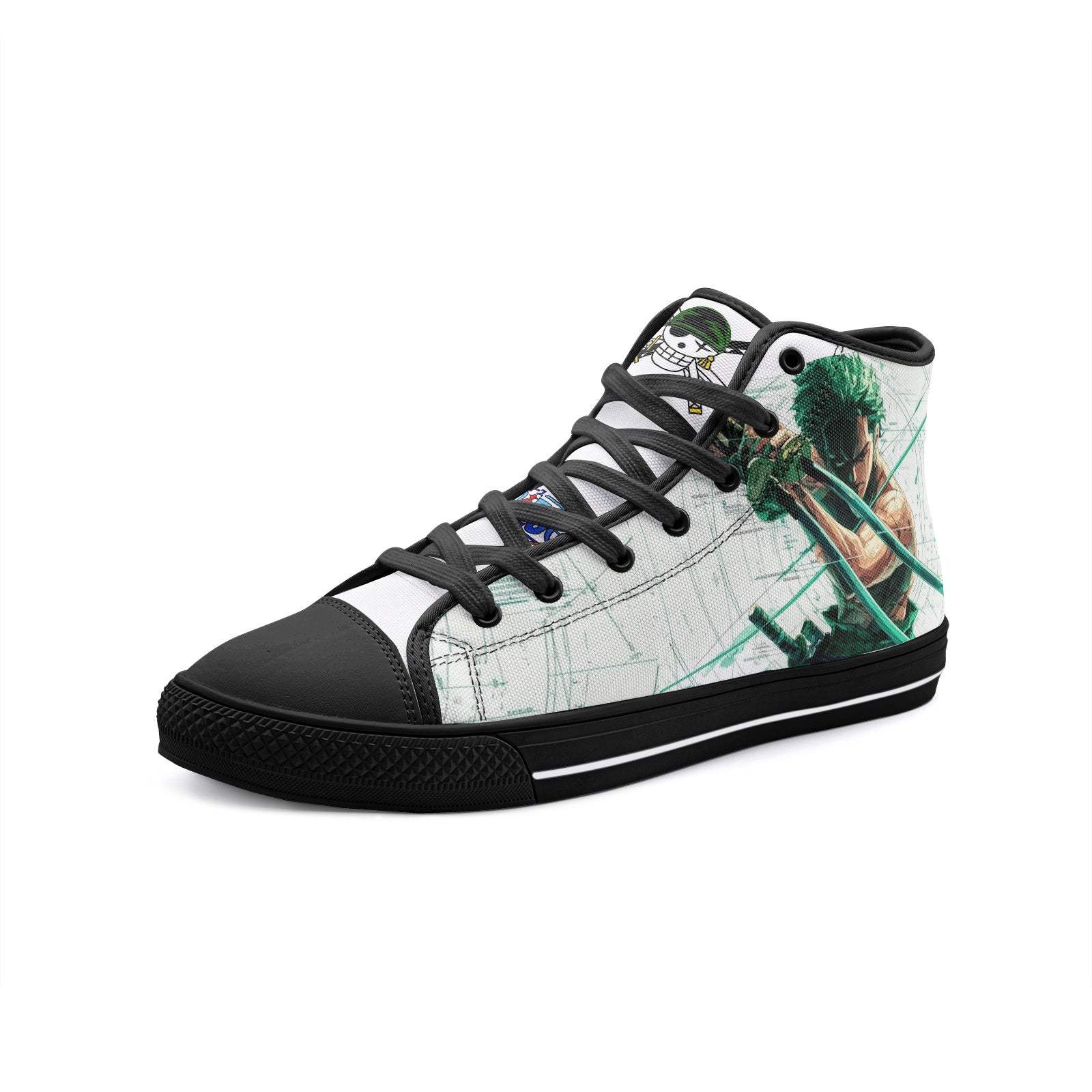 Roronoa Zorro (Unisex High Top Canvas Shoes)