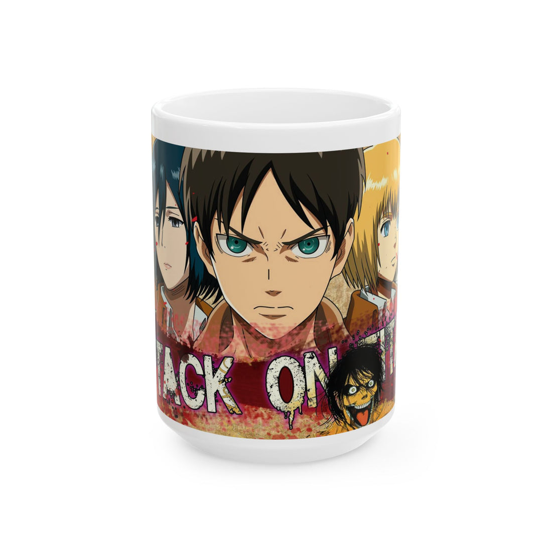 Anime-Inspired Ceramic Mug, Coffee Lover Gift, Cartoon Collector's Cup, Unique Drinkware for Holidays, Video Game Gift