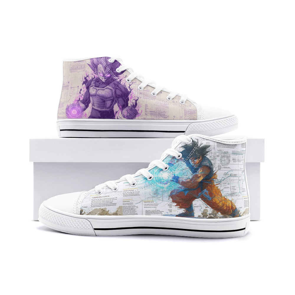 DBZ-Goku_Vegeta (Unisex High Top Canvas Shoes)