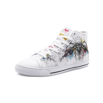 Spiderman Paint Edition (Unisex High Top Canvas Shoes)