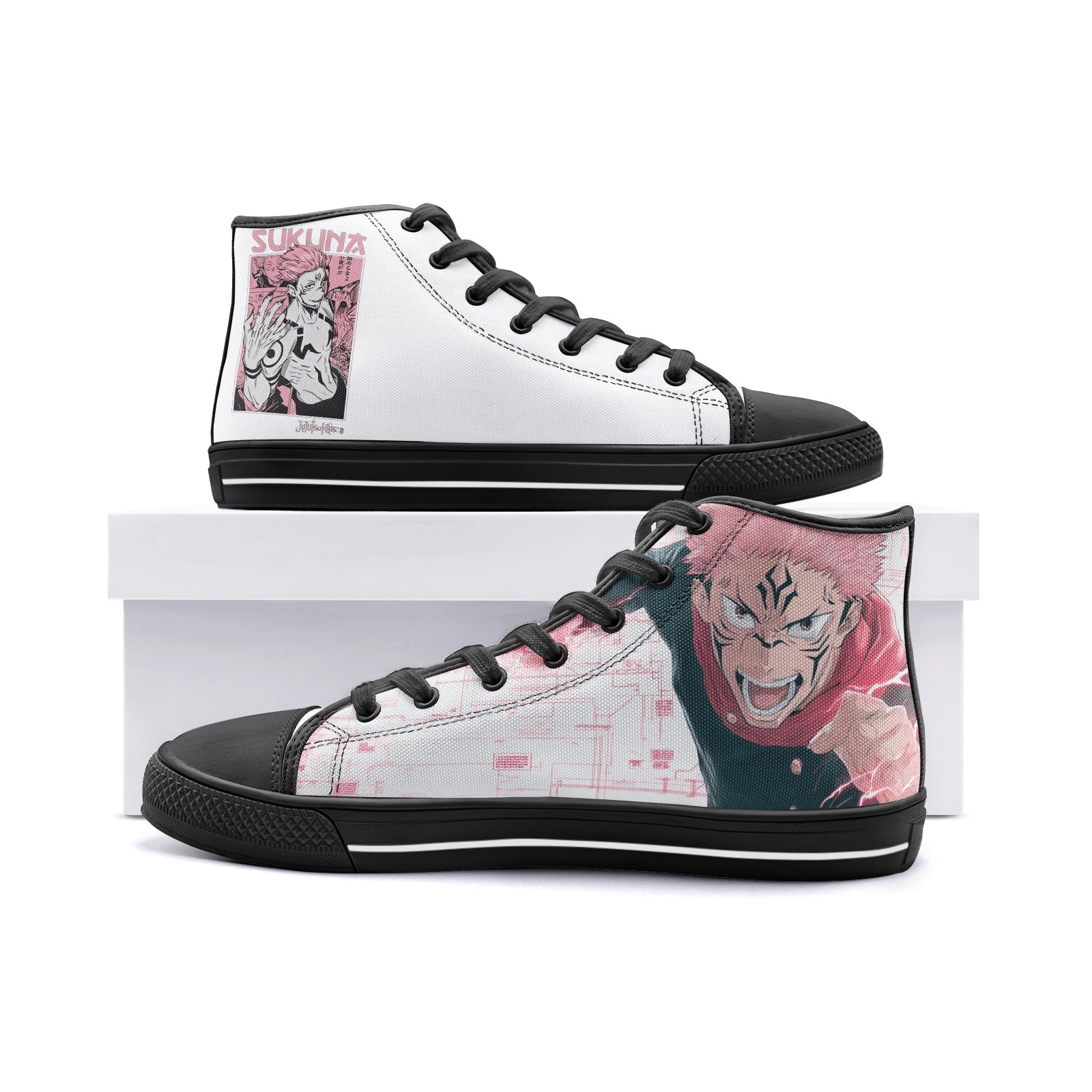 Ryomen Sukuna (Unisex High Top Canvas Shoes)
