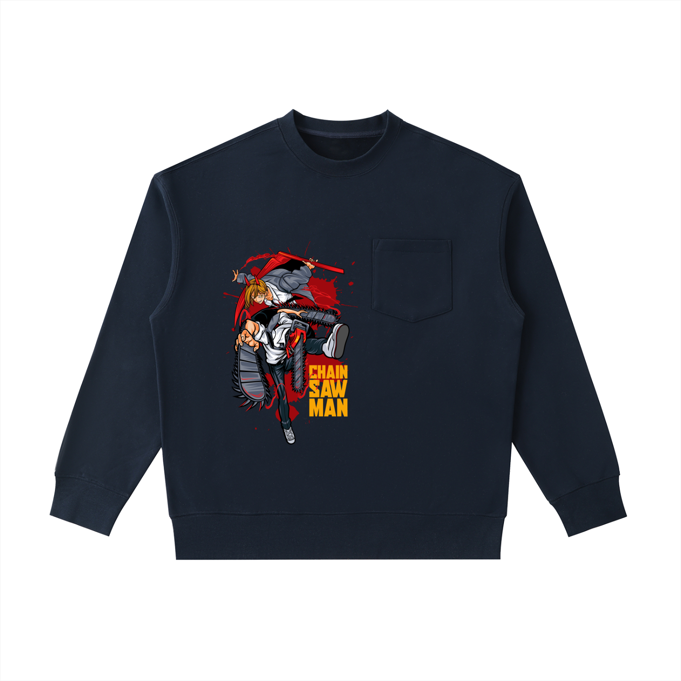 Heavyweight Patch Pocket Crewneck Sweatshirt