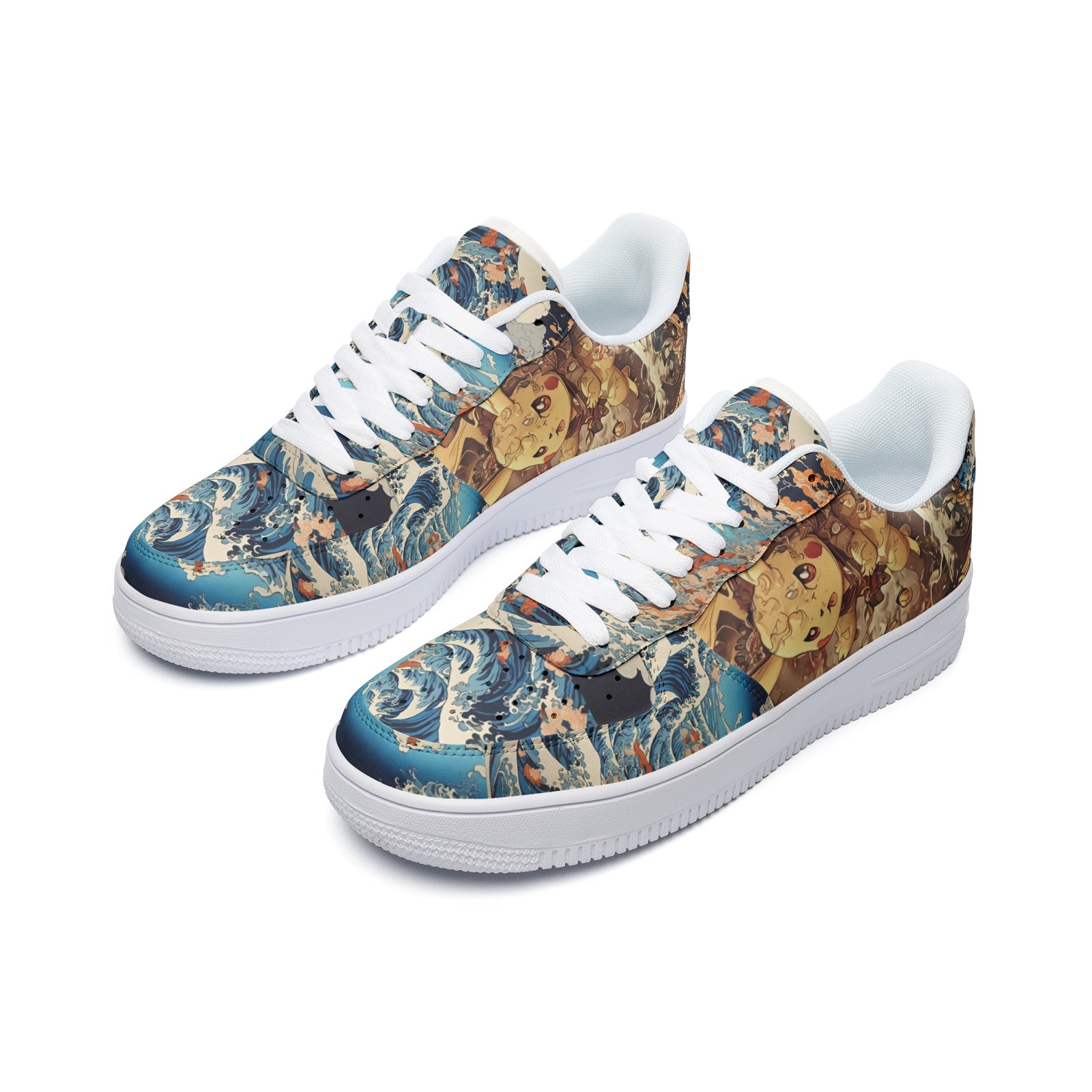 Pokemon (Unisex Low Top Leather Sneakers)
