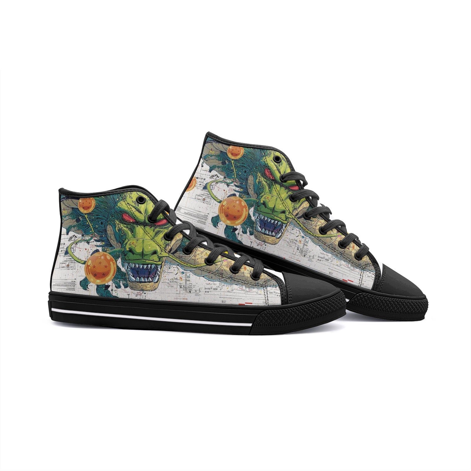 DBZ-Shenlon (Unisex High Top Canvas Shoes)