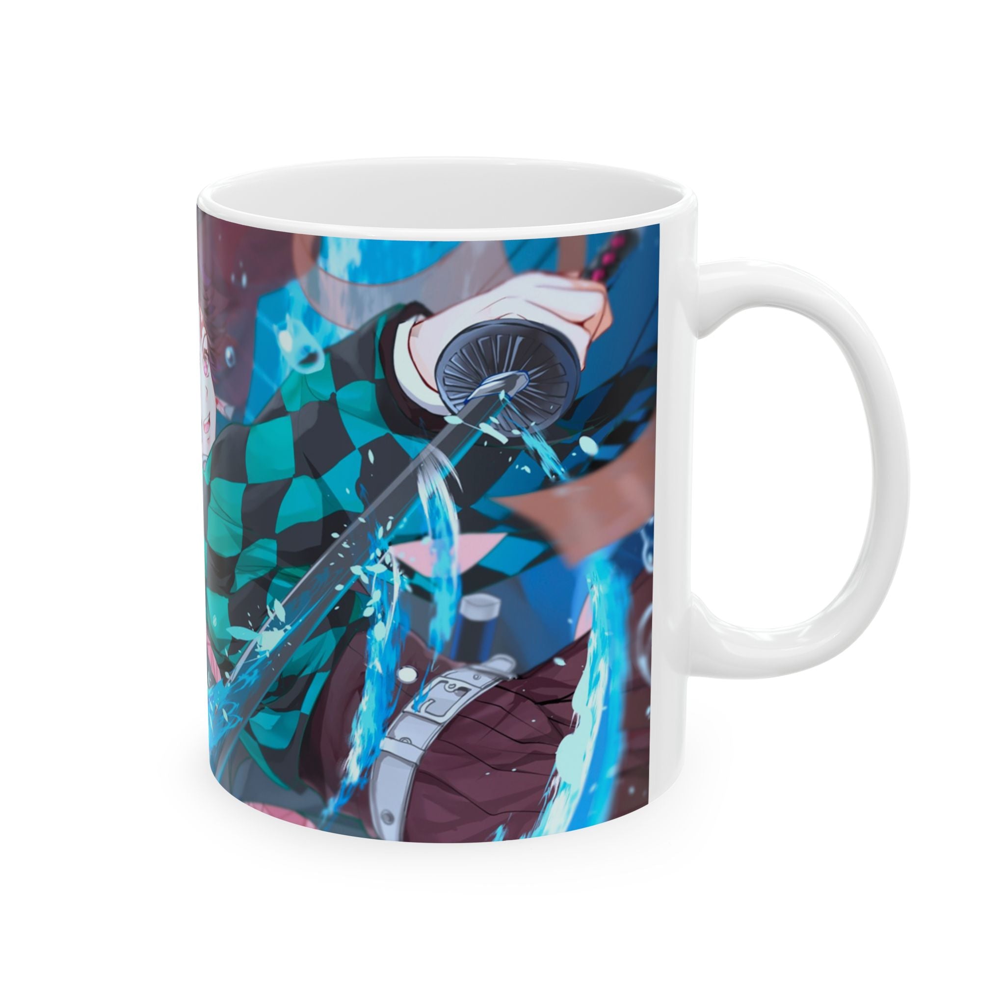 Anime-Inspired Ceramic Mug, Gift for Fans, Hot Beverage Cups, Collectible Drinkware, Cosplay Accessories, Demon Slayer Theme