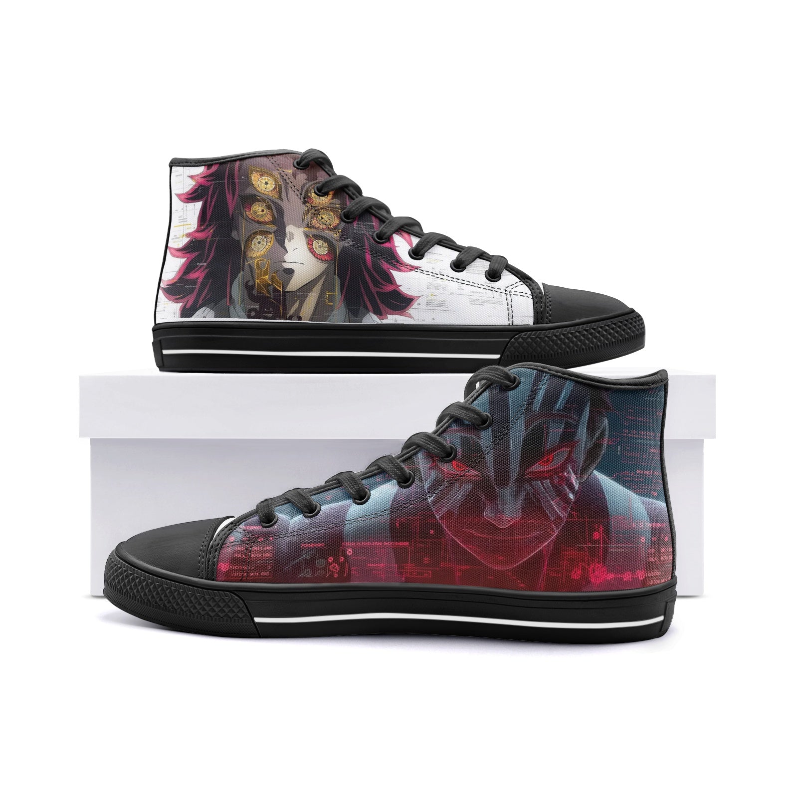 Akaza (Unisex High Top Canvas Shoes)