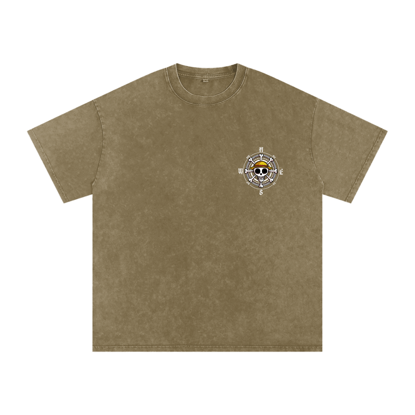 Snow Washed Oversized Cotton T-Shirt