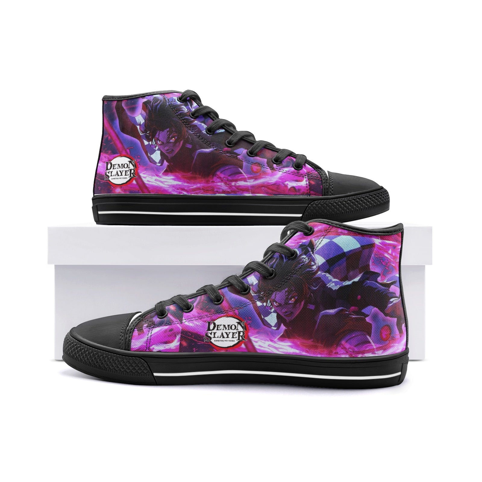 Demon Slayer (Unisex High Top Canvas Shoes)