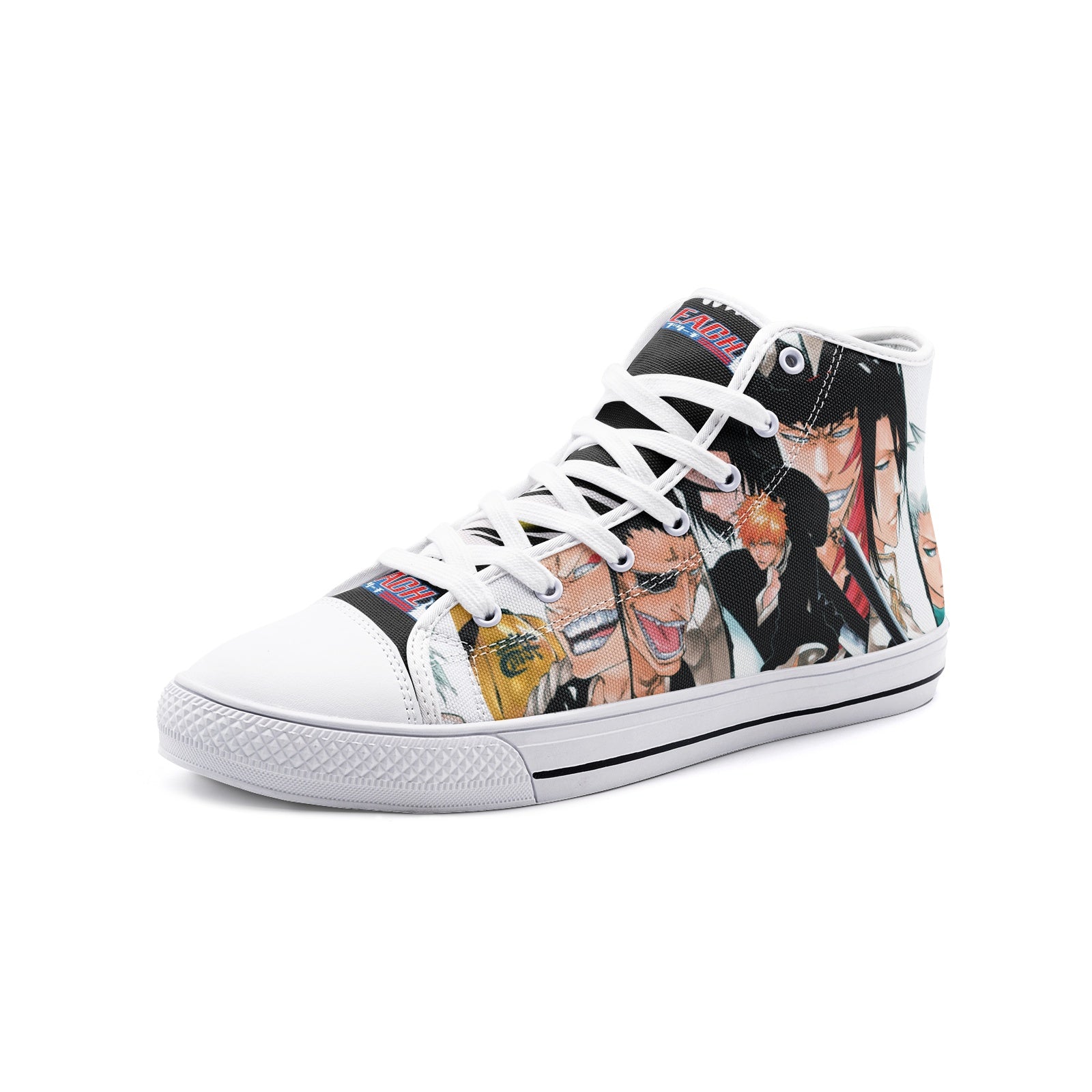 Bleach (Unisex High Top Canvas Shoes)