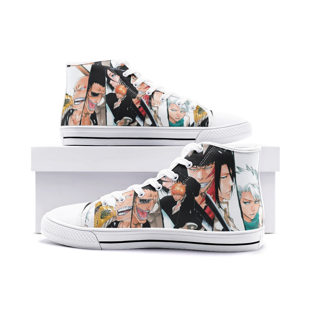 Bleach (Unisex High Top Canvas Shoes)