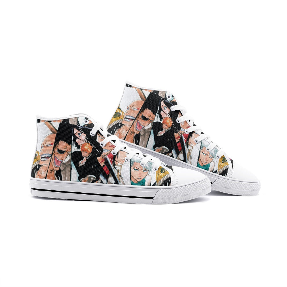 Bleach (Unisex High Top Canvas Shoes)