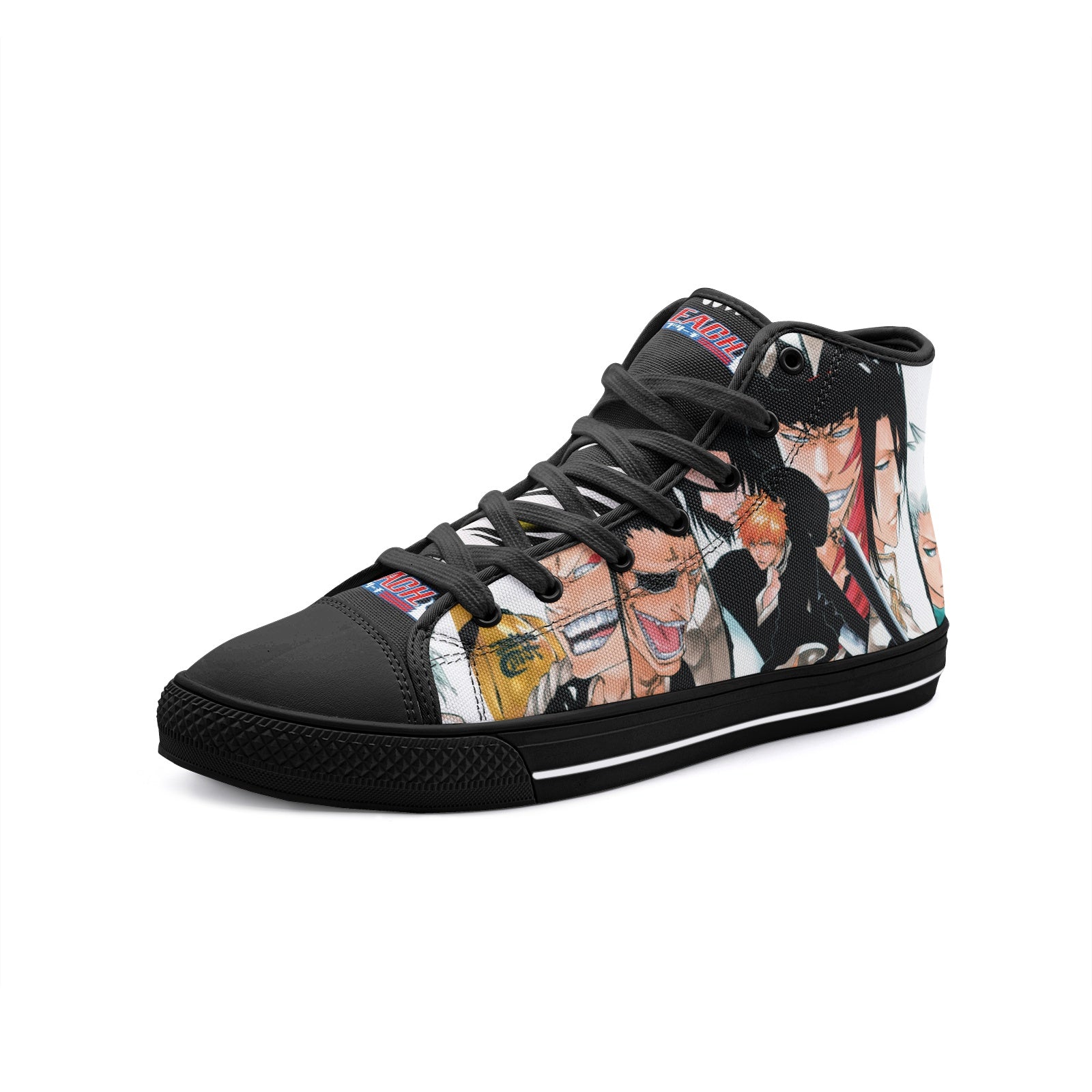Bleach (Unisex High Top Canvas Shoes)